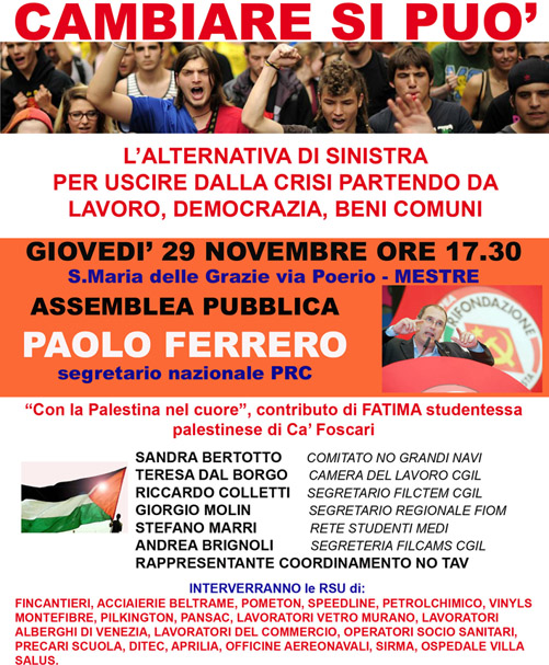 ASSEMBLEA PUBBLICA CON PAOLO FERRERO